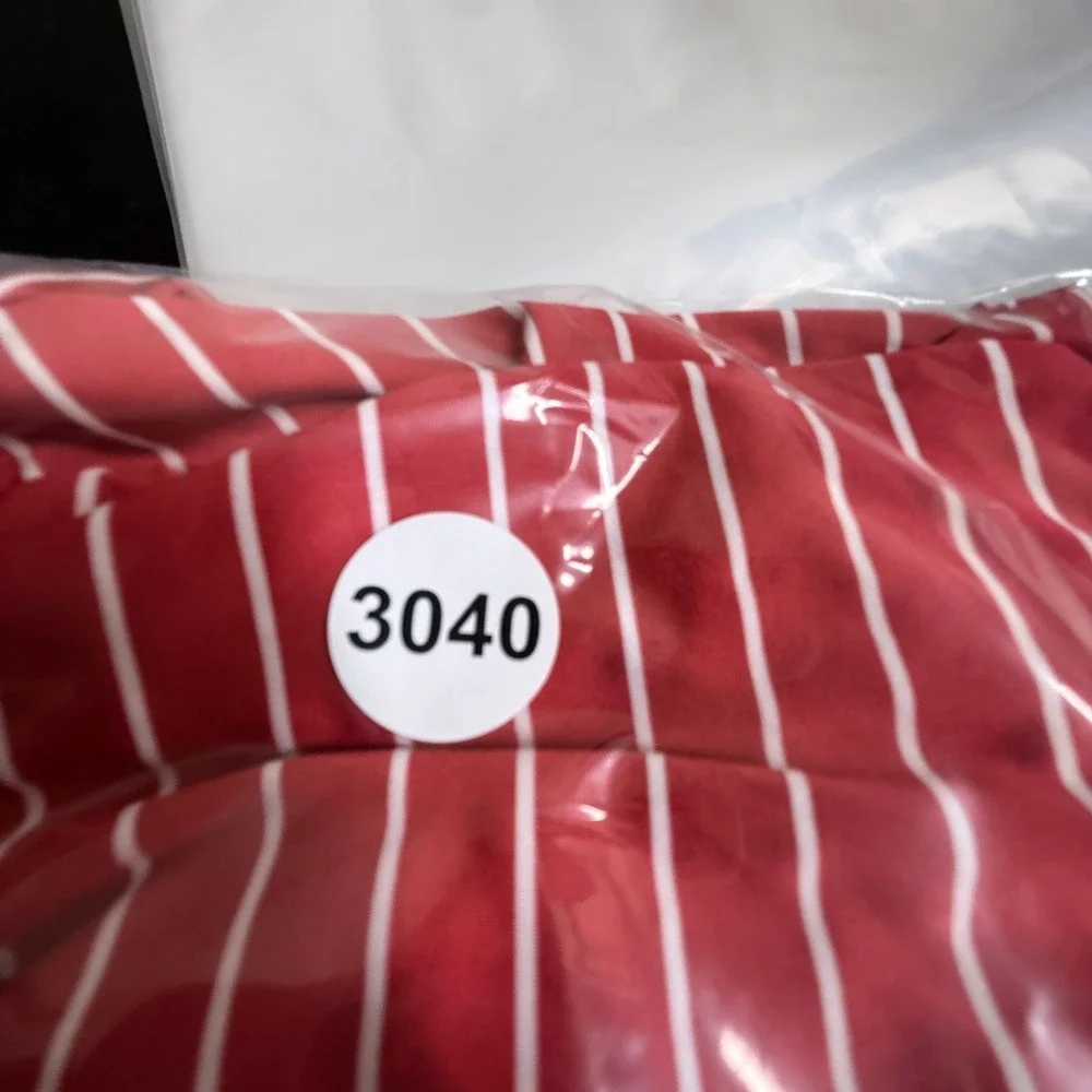 Ralph Lauren Mens Polo Shirt Red White Striped Classic Fit Golf Performance XL